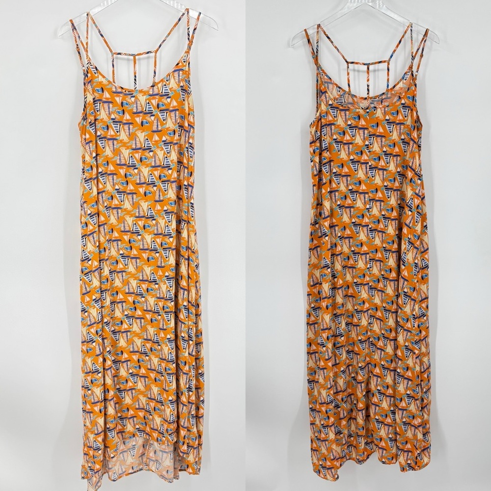 Antibes Blanc Sailboat Maxi Dress - Picture 1 of 13